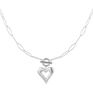 Ketting Open Heart - Silver