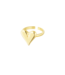 Ring Classy Heart - Gold