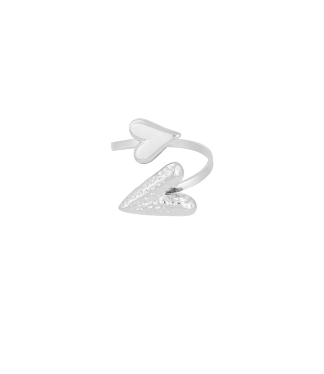 Color Club Ring Dual Affection - Silver