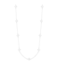 Ketting Long Clover Charms - Silver