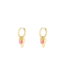 Oorbellen Vivid Hearts - Pink/Gold