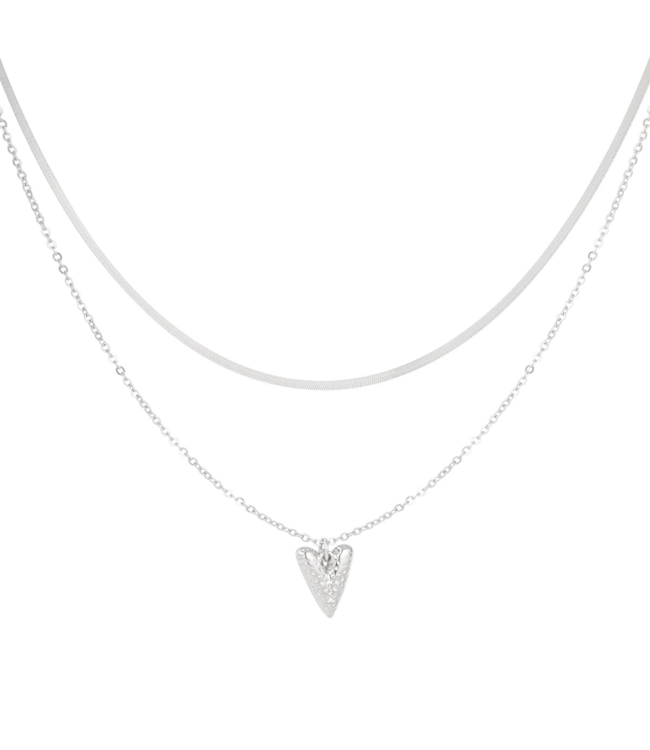 Color Club Ketting Heartfelt Layers - Silver