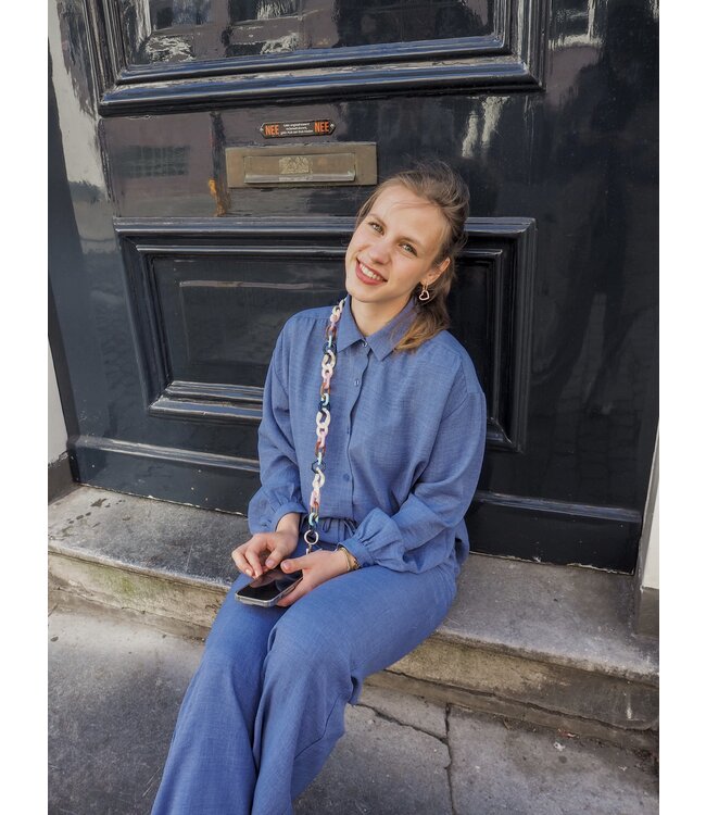 Ydence Blouse Fenna - Denim Blue