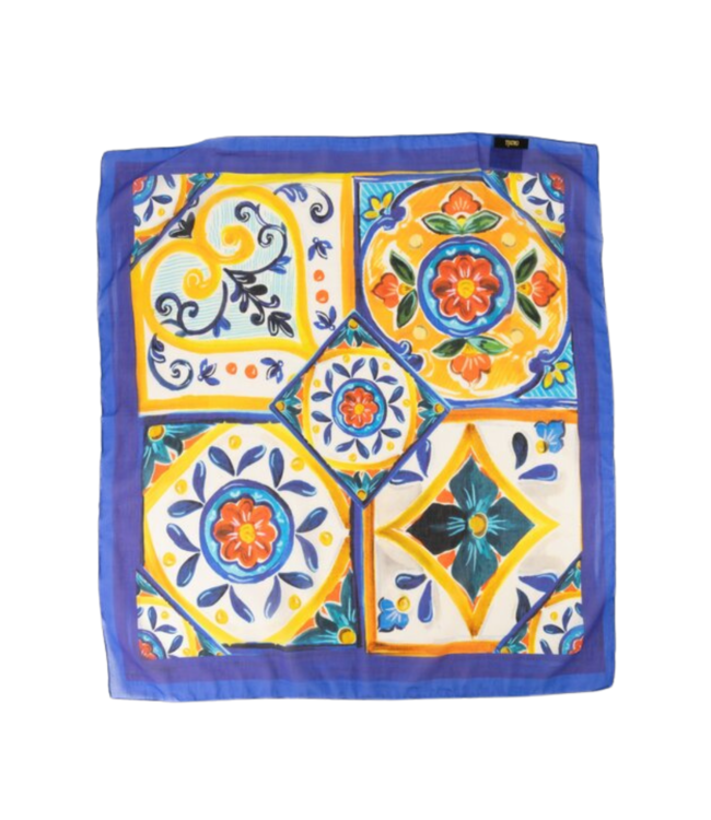 Color Club Sjaal met Print Astrid - Multi/Positano