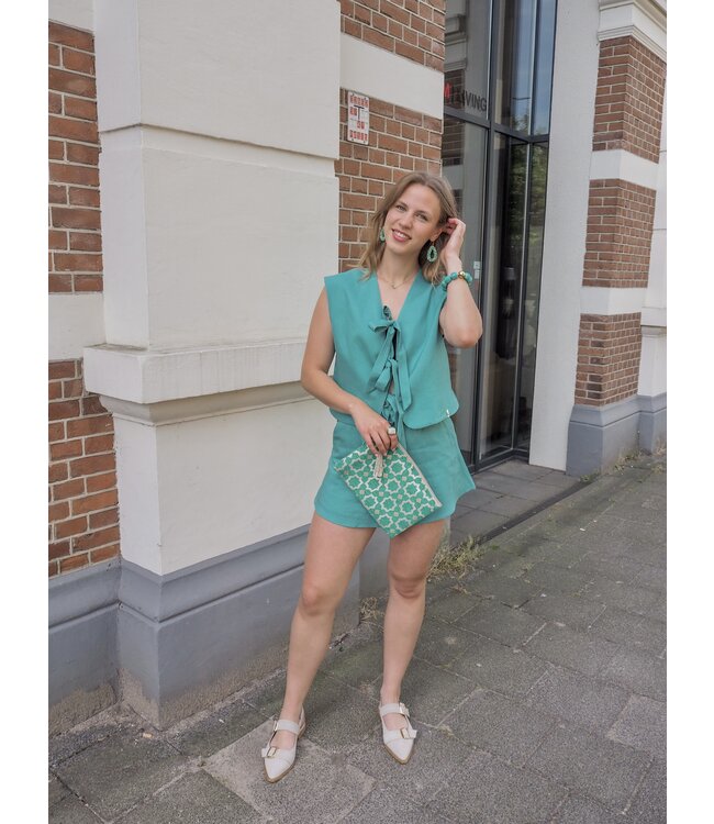 Harper & Yve Lacy Short - Wasabi