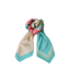 Black Colour Romina Mini Scarves - Green Multi