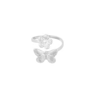 Ring Butterfly Bloom - Silver