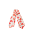 Black Colour Salmaya Cotton Mini Scarf - Red Hearts