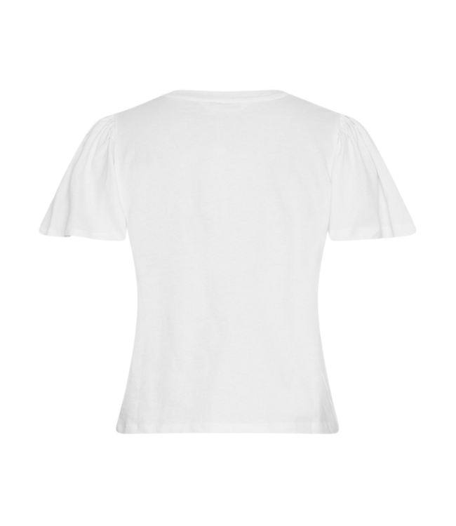 Moss Copenhagen Beckie Organic Puff Tee - Bright White