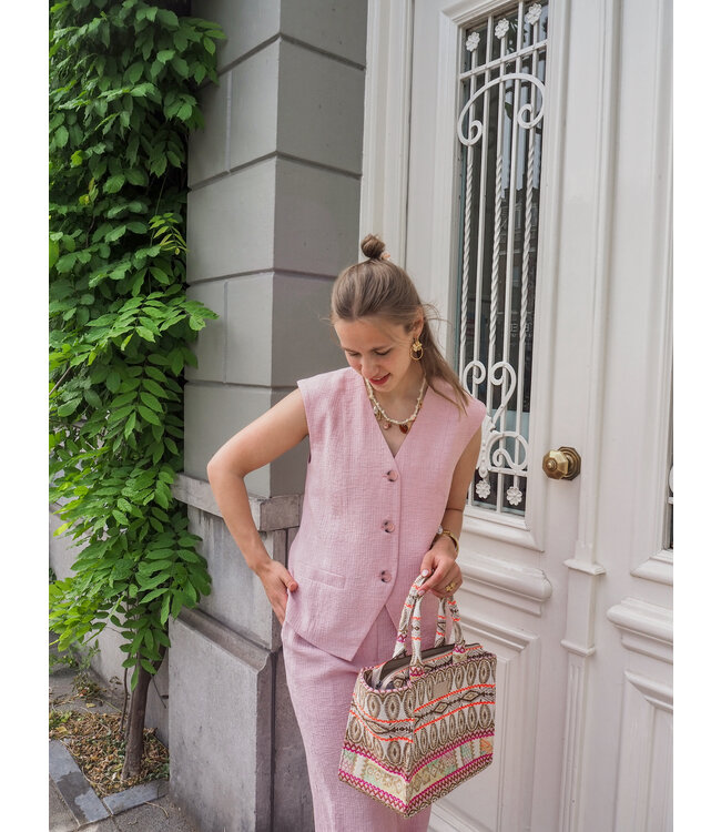 MbyM Frida Blouse - Pink Melange