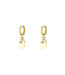 Oorbellen Mini Heart - White/Gold