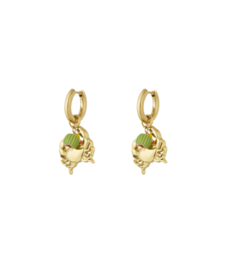 Oorbellen Crab - Gold