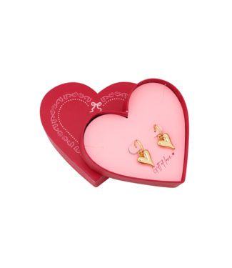 Oorbellen Gift Of Love Hearts - Gold