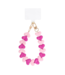 Telefoonkoord Double Heart - Pink/Light Pink