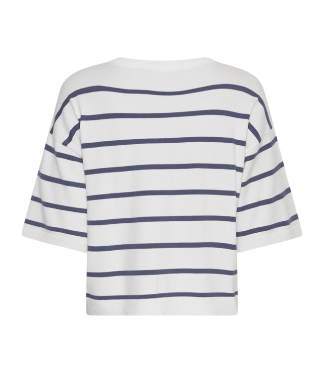 Moss Copenhagen Geanine Rachelle 2/4 Pullover - Egret/Oceana