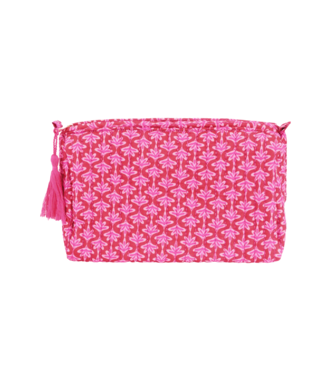 Color Club Make-Up Tas Floral - Pink/Red