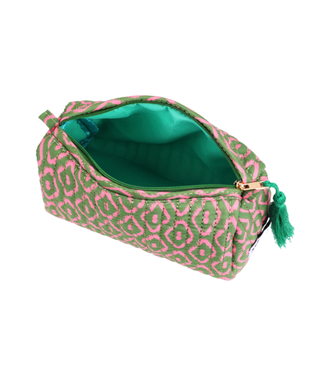 Color Club Make-Up Tas Retro - Pink/Green