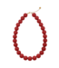 Ketting Big Beads - Wine Red