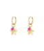 Oorbellen Pearl Blossom - Rose Red