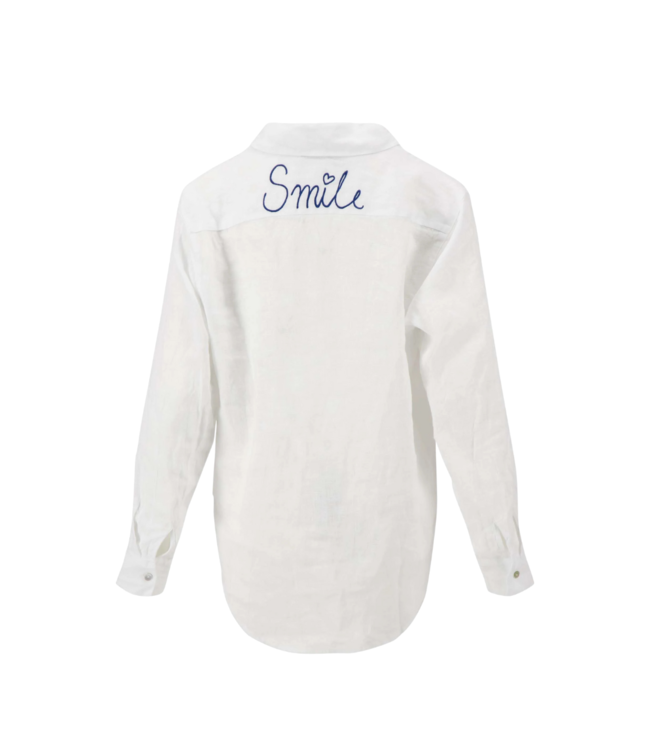 Zusss Blouse met Borduur - Wit