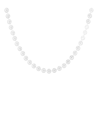 Oozoo Timepieces Ketting Smiley - Silver