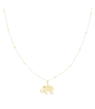Oozoo Timepieces Ketting Elephant - Gold