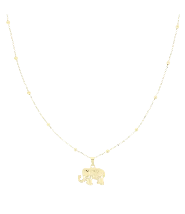 Oozoo Timepieces Ketting Elephant - Gold