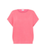 Saint Tropez Mila R-Neck Short Sleeve Pullover - Fruit Dove Melange