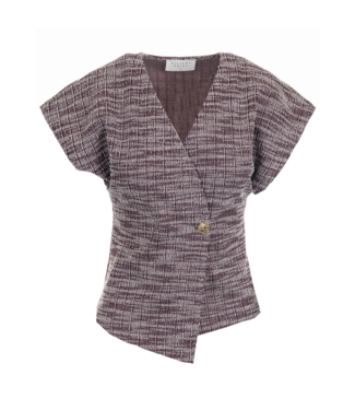 Sisters Point Evela Gilet - Dark Bordeaux