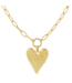 Ketting Sculpted Heart - Gold
