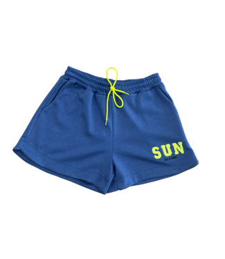 Marijn Broekje - Jeansblauw/Geel