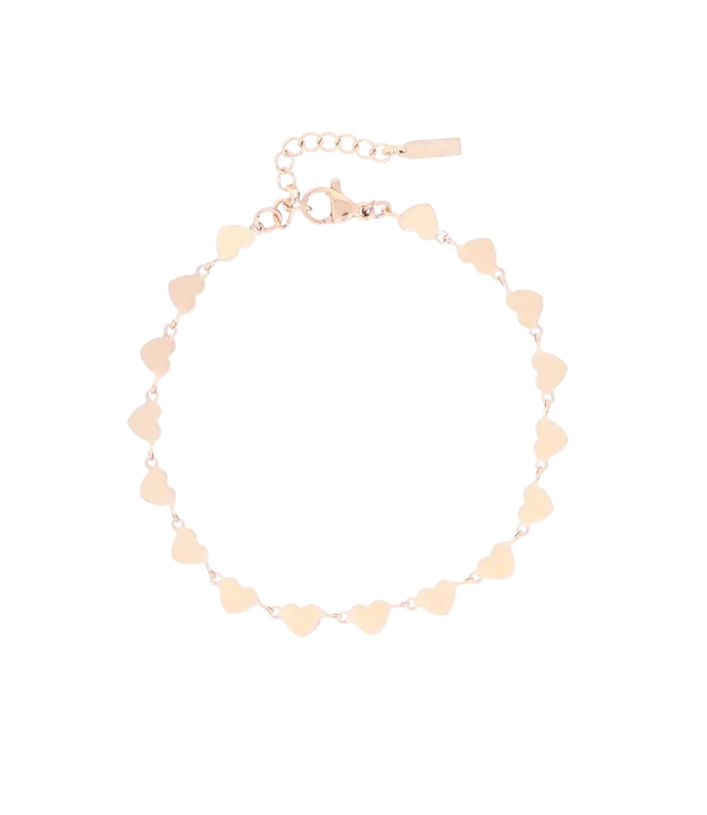Oozoo Timepieces Armband Hearts - Rose Gold