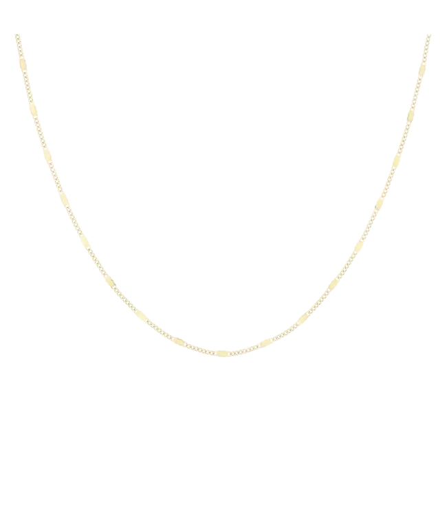 Oozoo Timepieces Ketting Plate - Gold