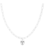 Oozoo Timepieces Ketting Evil Eye Charm - Silver