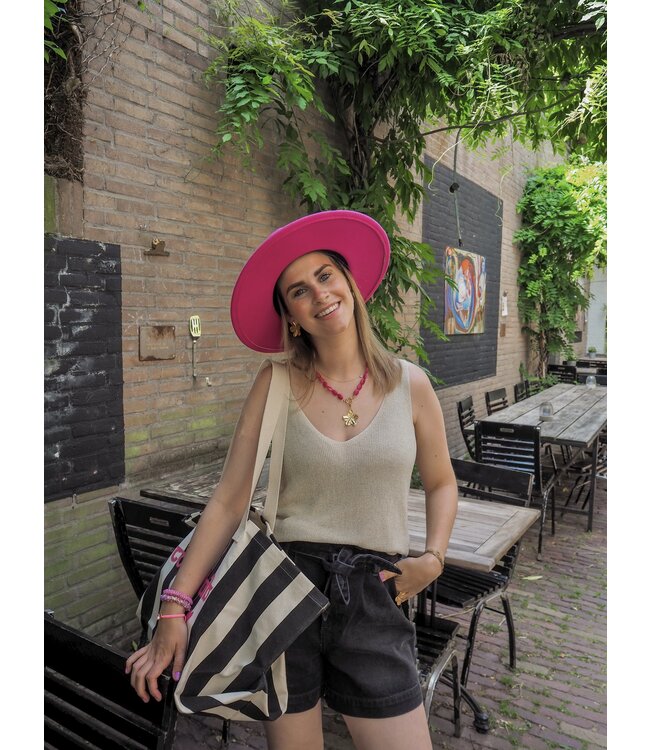 Ydence Knitted Top Lux - Ecru