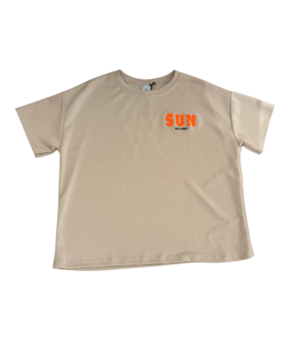 Marijn Oversized Shirt - Zand/Oranje