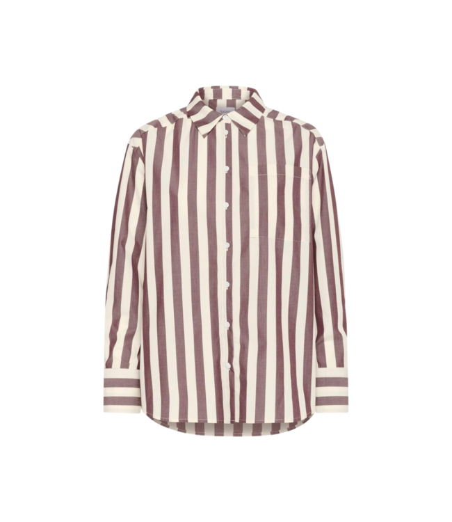 Saint Tropez Lieke Shirt - Decadent Chocolate Ice Stripe