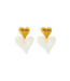 Oorbellen Ambi - Gold/White