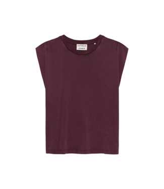 Catwalk Junkie Folded Shoulder Singlet - Winetasting