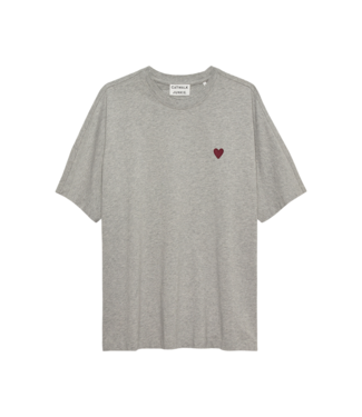 Catwalk Junkie Oversized Graphic T-Shirt - Grey Melange