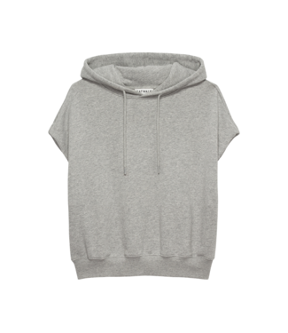 Catwalk Junkie Sleeveless Sweater with Hoodie - Grey Melange