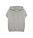 Catwalk Junkie Sleeveless Sweater with Hoodie - Grey Melange