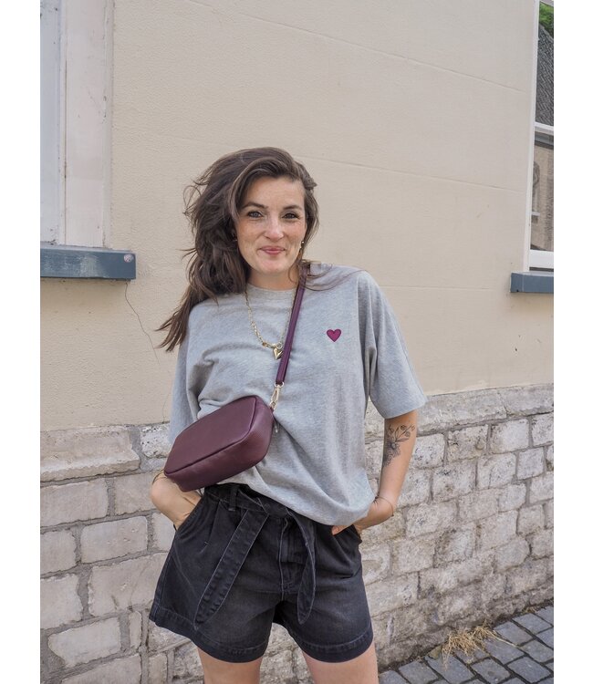 Catwalk Junkie Oversized Graphic T-Shirt - Grey Melange