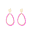 Oorbellen Oval Pastel - Pink