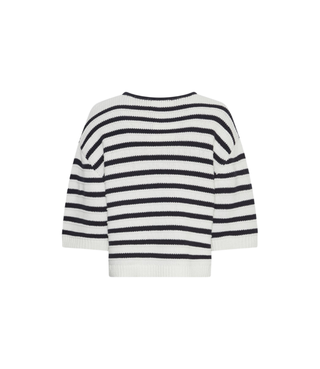 Moss Copenhagen Leika Jilena 3/4 Pullover - Egret/Sky