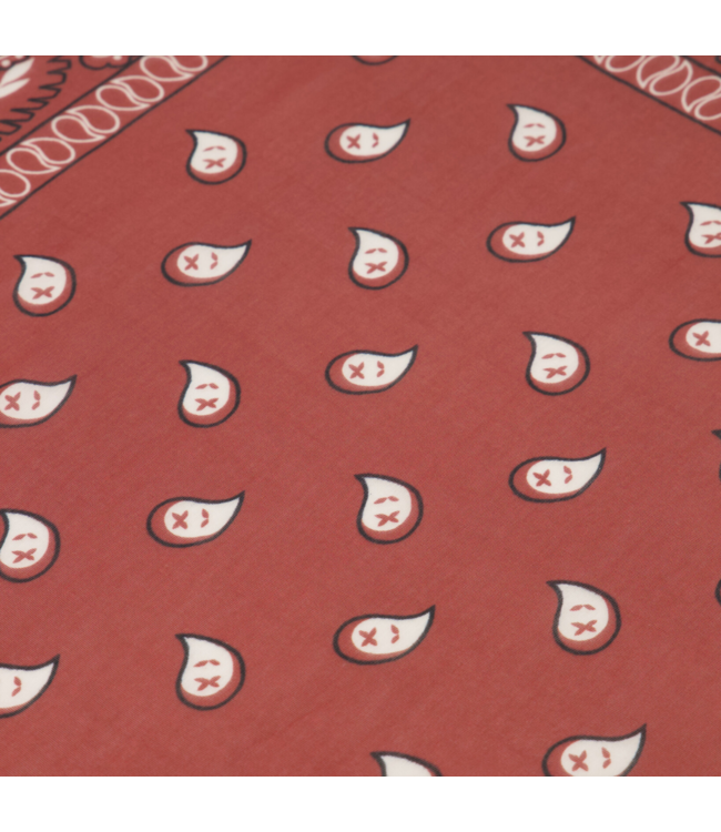 Color Club Sjaal met Print Astrid - Bordeaux