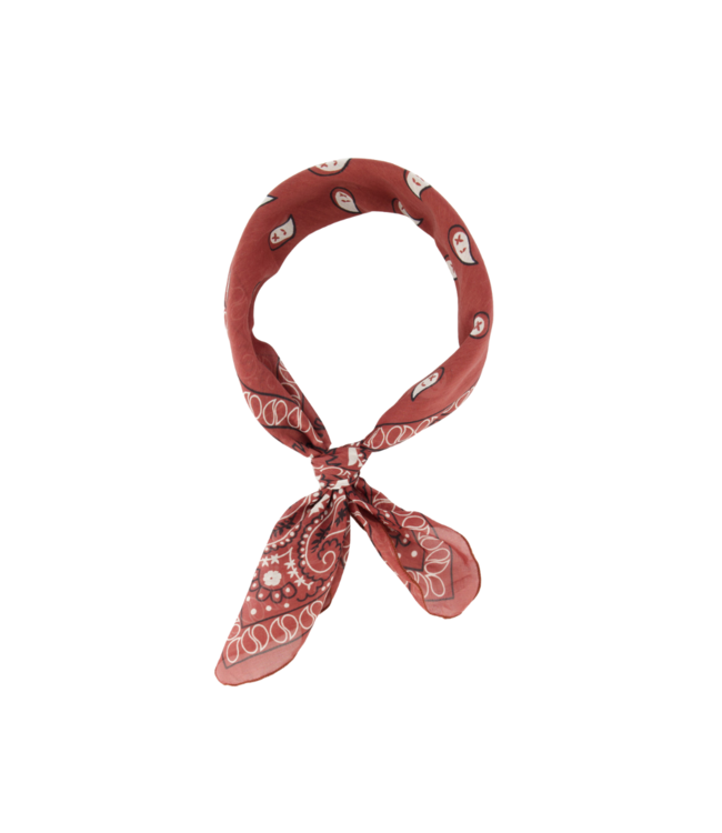 Color Club Sjaal met Print Astrid - Bordeaux