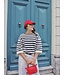 Moss Copenhagen Leika Jilena 3/4 Pullover - Egret/Sky