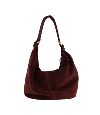 Suez Suede Bag - Bordeaux