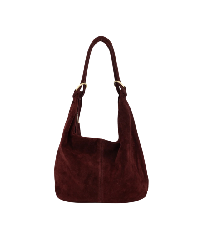 Color Club Suez Suede Bag - Bordeaux